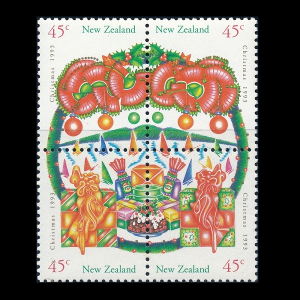 NEW ZEALAND(��������)-#1164~7(4��)-CHRISTMAS(ũ��������)-1993.9.1��