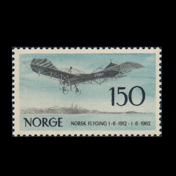NORWAY(�븣����)-#405-1.50k-GERMAN RUMPLER TAUBE OVER OSLO FJORD(������ �ǿ丣�� ������� ���� ���÷� Ÿ�캣)-1962.6.1��