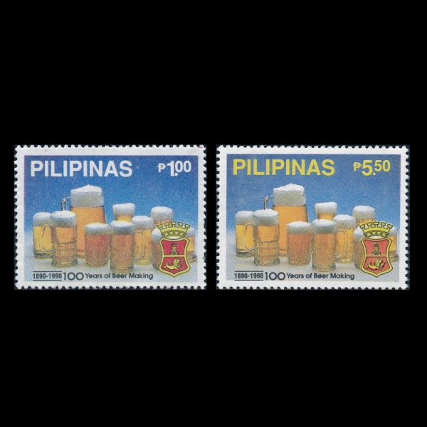 PHILIPPINES(�ʸ���)-#2020~1(2��)-BEER PRODUCTION, CENT.(���� ���� 100�ֳ�)-1990.4.16��
