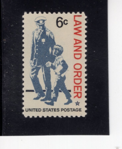 UNITED STATES(�̱�)-#1343-6c-POLICEMAN AND SMALL BOY(������, �Ƶ�)-1968.5.17��