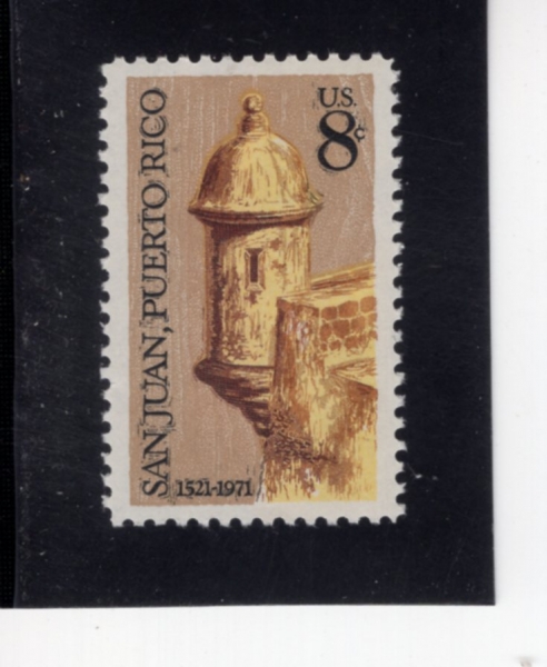 UNITED STATES(�̱�)-#1437-8c-SENTRY BOX, MORRO CASTLE, SAN JUAN(ī��Ƽ�� �� �縮�� �� ���)-1971.9.12��
