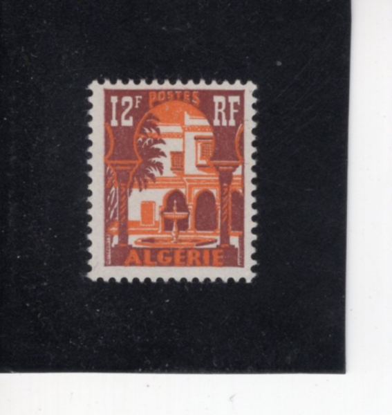 ALGERIA(������)-#257-12fr-PATIO OF BARDO MUSEUM(�ٸ��� �����ڹ���)-1954��