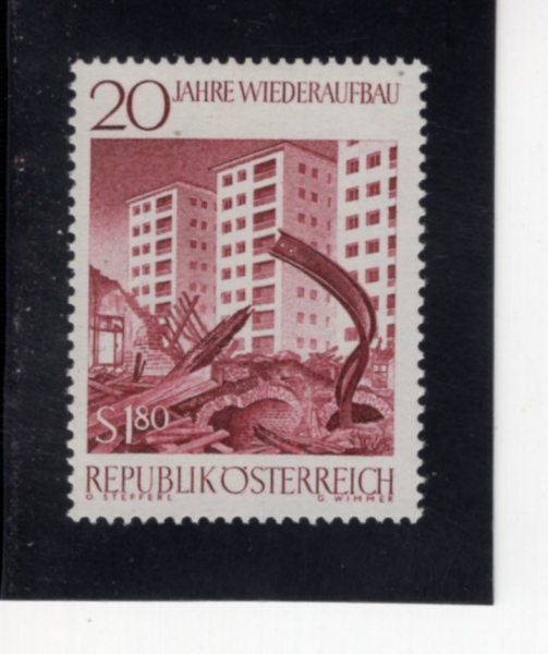 AUSTRIA(����Ʈ����)-#741-1.80s-RUINS AND NEW BUILDINGS(����, ���� ����)-1965.4.27��