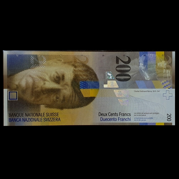 SWITZERLAND-������-P73e-200 FRANKEN-CHARLS-FERDINAND RAMUZ(���� �丣��Ʈ ����)-2013��