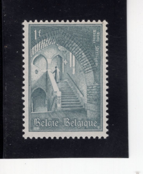 BELGIUM(���⿡)-#631-1fr-STAIRCASE, AFFLIGEM ABBEY(���ø�õ ������)-1965.5.27��