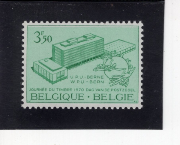BELGIUM(���⿡)-#740-3.50fr-NEW UPU HEADQUARTERS AND MONUMENT, BERN(������ ����, ���ο� UPU ����, ����)-1970.4.12��