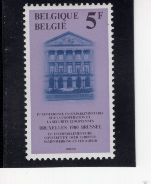BELGIUM(���⿡)-#1054-5fr-PALAIS DES NATIONS, BRUSSELS(������ ����)-1980.5.10��