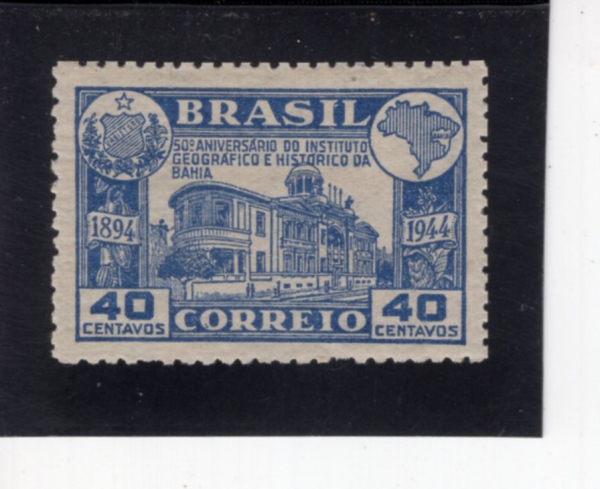 BRAZIL(�����)-#634-40c-BAHIA INSTITUTE OF GEOGRAPHY AND HISTORY(���̾� �������� ������)-1945.5.30��