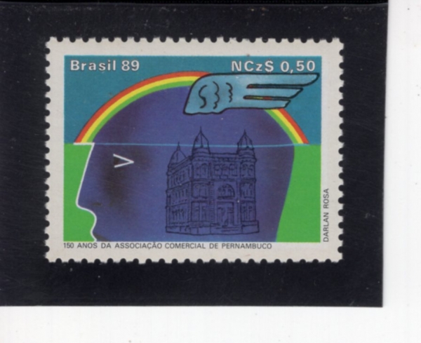 BRAZIL(�����)-#2202-50c-PERNAMBUCO COMMERCIAL ASSOC., 150TH ANNIV.(�丣������ �����ȸ, 150�ֳ�)-1989.8.1��