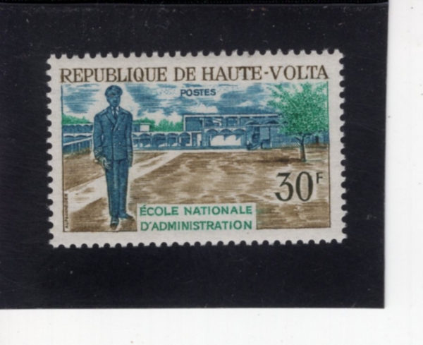 BURKINA FASO(�θ�Ű���ļ�)-#187-30fr-ADMINISTRATION SCHOOL AND STUDENT(�����б�, �л�)-1968.2.2��