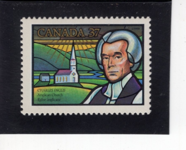 CANADA(ĳ����)-#1226-37c-INGLIS AND ANGLICAN CHURCH(���� �ױ۸���, ĳ���� ����ȸ)-1988.11.1��