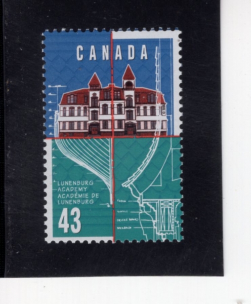 CANADA(ĳ����)-#1558-43c-LUNENBURG ACADEMY, CENT.(��ٹ��� ��ī����)-1995.6.28��