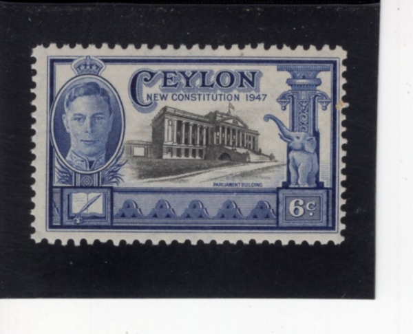 CEYLON(�Ƿ�)-#296-6c-PARLIAMENT BUILDING, COLOMBO(�� ��ȸ�ǻ��)-1947.11.25��