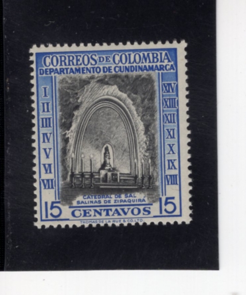 COLOMBIA(�ݷҺ��)-#653-15c-SALT MINE CAPEL, ZIPAQUIRA CUNDINAMARCA(����Ű�� �ұ� �뼺��)-1956��