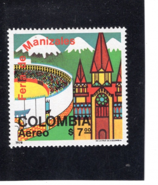 COLOMBIA(�ݷҺ��)-#C672-7p-BULL RING, CATHEDRAL, MANIZALES(�� ��, ����, ���ϻ췹��)-1979.1.6��