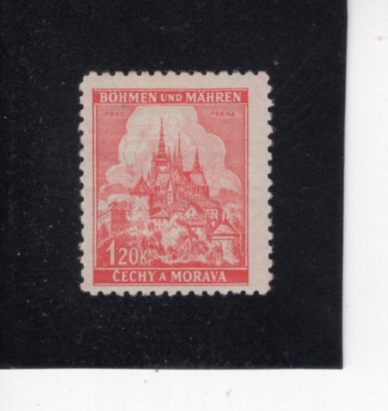 BOHEMIA AND MORAVIA(����̾ƿ� ����� ��ȣ��)-#31-1.20k-CATHEDRAL AT PRAGUE(�� ������ �뼺��)-1939��