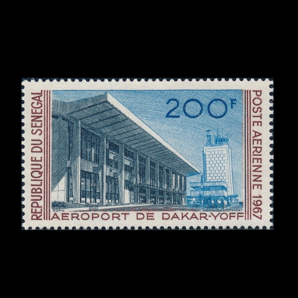 SENEGAL(���װ�)-#C52-200fr-DAKAR-YOFF AIRPORT(��ī��-���� ����)-1967.4.22��