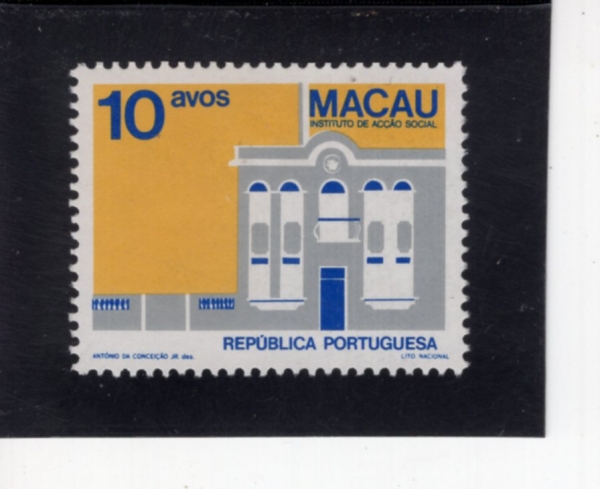 MACAO(��ī��)-#472-10a-SOCIAL WELFARE INSTITUTE(��ȸ����������)-1983.5.12��