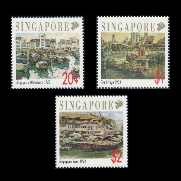 SINGAPORE(�̰�����)-#618~20(3��)-PAINTINGS(��ȭ)-1992.3.11��