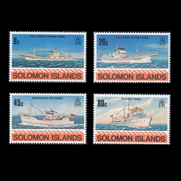 SOLOMON ISLANDS(�ַθ�����)-#421~4(4��)-SHIPS(����)-1980.3.27��