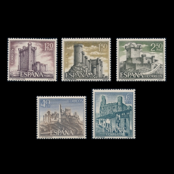 SPAIN(������)-#1538~42(5��)-CASTLES(��)-1968.7.29��