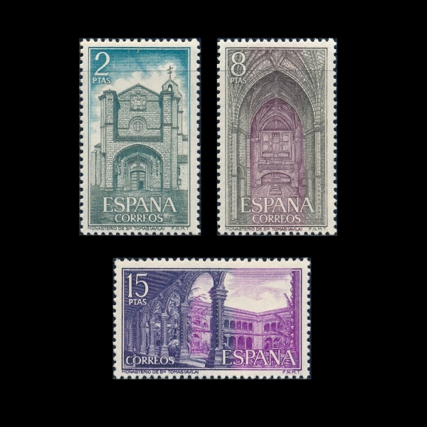 SPAIN(������)-#1738~40(3��)-ARCHITECTURES(����)-1972.10.26��