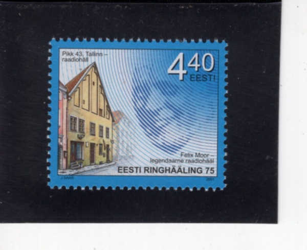 ESTONIA(������Ͼ�)-#431-4.40k-RADIO BROADCASTING IN ESTONIA, 75TH ANNIV.(���� ��� 75�ֳ�)-2001.12.4��