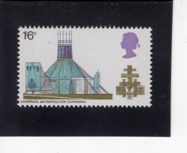 GREAT BRITAIN(����)-#567-1sh6p-ST. MARY LE PORT, BY JOHN PIPER(�� �������� ����Ʈ �޸� �� ��Ʈ)-1968.8.12��