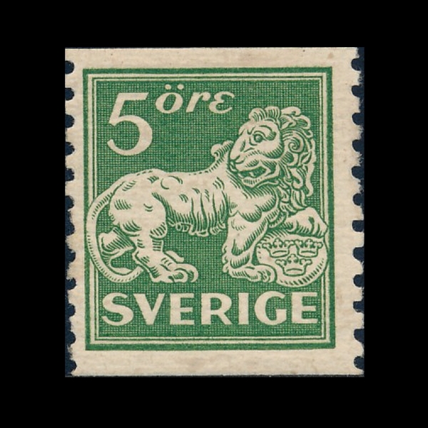SWEDEN(������)-#116-5o-HERALDIC LION SUPPORTING ARMS OF SWEDEN(������ ����, ����)-1925��