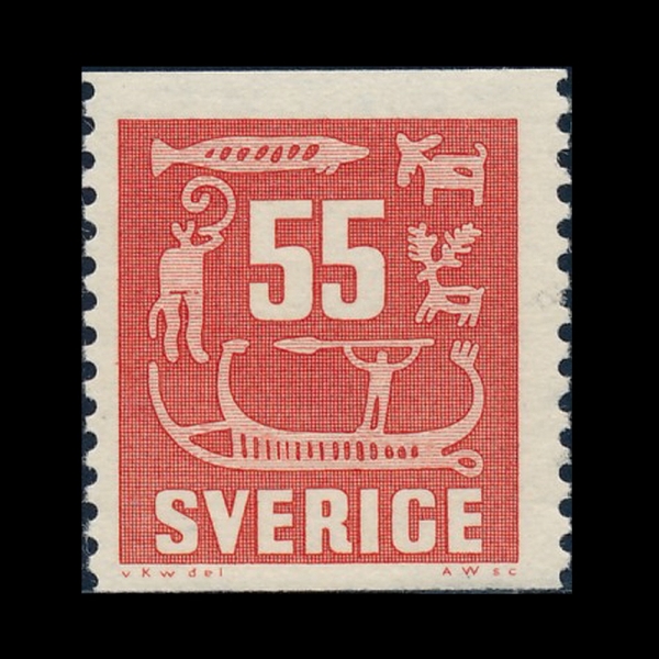 SWEDEN(������)-#510-55o-ROCK CARVINGS(Ÿ���� �ϰ�ȭ)-1957��