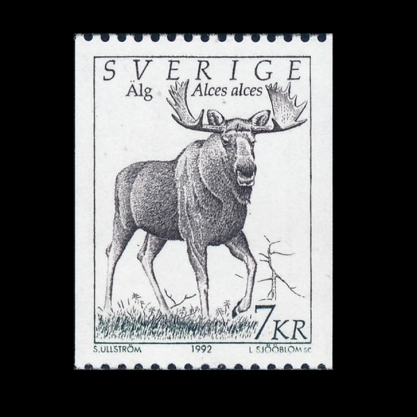 SWEDEN(������)-#1934-7k-ALCES ALCES(����)-1992.1.30��