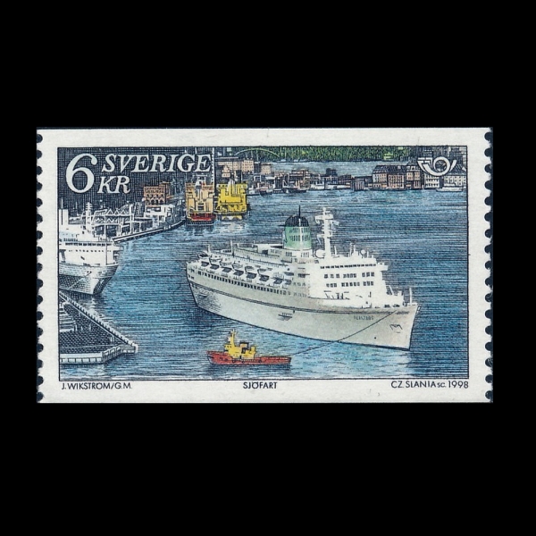 SWEDEN(������)-#2289-6k-CRUISE SHIP ALBATROS IN STOCKHOLM HARBOR(�˹�Ʈ�ν�)-1998.5.14��