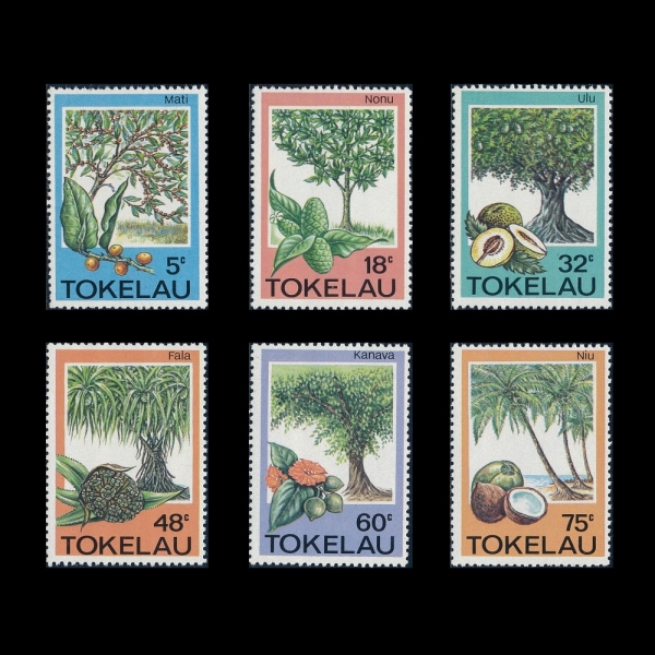 TOKELAU(���̶��)-#114~9(6��)-TREES, FRUITS AND HERBS(����, ����, ���)-1985.6.26��