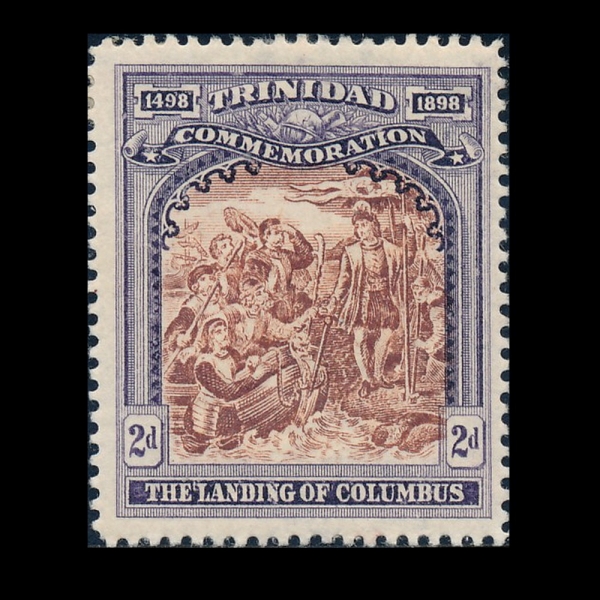 TRINIDAD(Ʈ���ϴٵ�)-#91-2p-LANDING OF COLUMBUS(ũ�������� �ݷ����� ���)-1898��