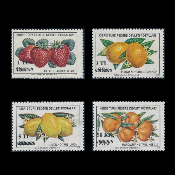 TURKISH REPUBLIC OF NORTHERN CYPRUS(��Ű���ν�)-#66~9(4��)-FRUITS(����)-1979.6.4��
