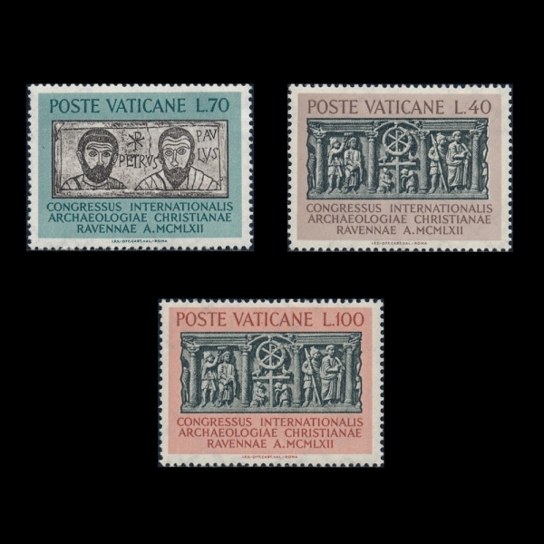 VATICAN CITY(��Ƽĭ �ñ�)-#342~4(3��)-6TH CONGRESS OF CHRISTIAN ARCHEOLOGY, RAVENNA(��6ȸ �⵶�� ������ ��ȸ)-1962.9.25��