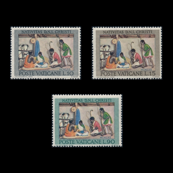 VATICAN CITY(��Ƽĭ �ñ�)-#353~5(3��)-NATIVITY SENCE(���� ���)-1962.12.4��