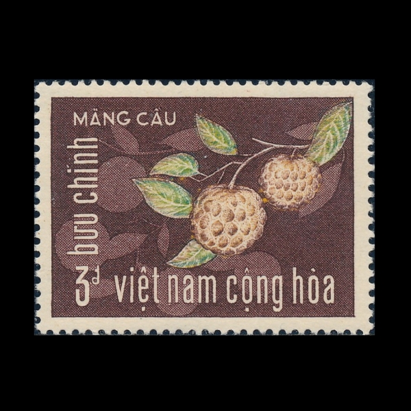 VIET NAM(��Ʈ��)-#303-3pi-SWEETSOP(�ȳ볪 ������)-1967.1.12��