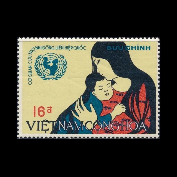 VIET NAM(��Ʈ��)-#338-16pi-UNICEF EMBLEM, MOTHER AND CHILD(���ϼ���, ����)-1968.12.11��
