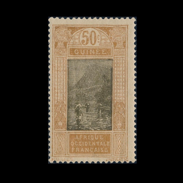 FRENCH GUIINEA(�������� ���)-#87-50c-FORD AT KITIM(Ű���� ����)-1922��