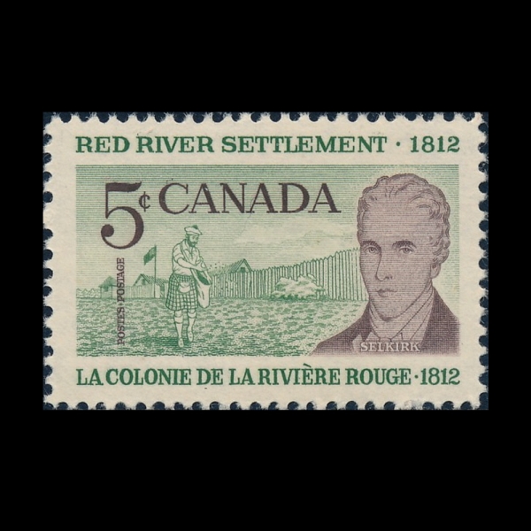 CANADA(ĳ����)-#397-5c-SCOTTISH SETTLER AND LORD SELKIRK(����Ʋ���� ������, ��Ŀũ)-1962.5.3��