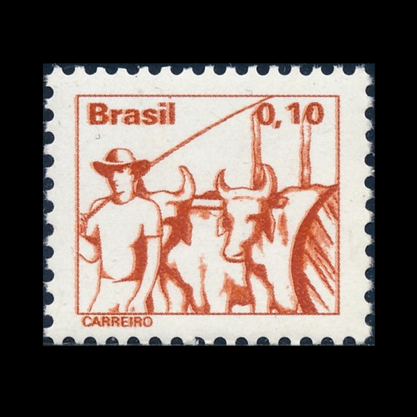 BRAZIL(�����)-#1441-10c-OXCART DRIVER(�� ����)-1977��