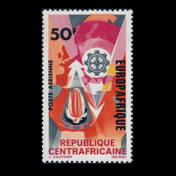 CENTRAL AFRICAN REPUBLIC(�߾Ӿ�����ī ��ȭ��)-#C42-50fr-EXCHANGE OF AGRICURAL AND INDUSTRIAL PRODUCTS BETWEEN AFRICA AND EUROPE(������ī�� ���� �� ��깰 �� ��� ��ǰ ��ȯ)-1966.12.5��