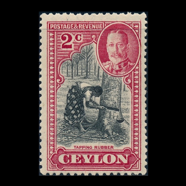 CEYLON(�Ƿ�)-#264-2c-TAPPING RUBBER TREE(���� ä��)-1935��