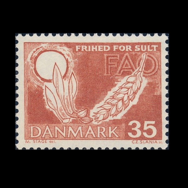 DENMARK(����ũ)-#406-35o-GERMINATING WHEAT(�߾��ϴ� ��)-1963.3.21��