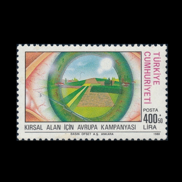 TURKEY(Ƣ��Ű��)-#B225-400+50 I-EYE, ROAD, PLANTED FIELD(��, ����, ����)-1988.10.19��