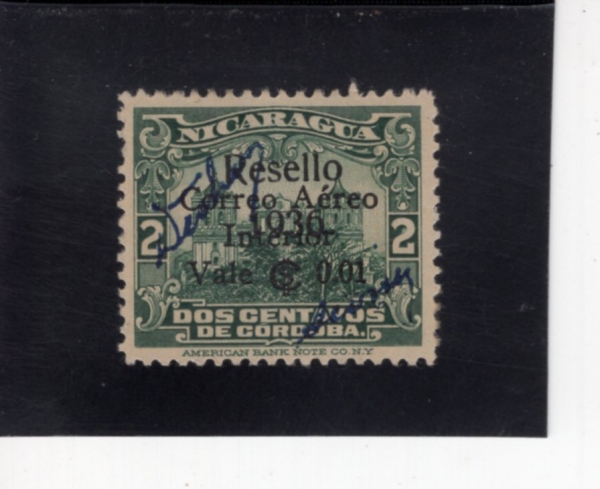 NICARAGUA(��ī���)-#C147-1c on 2c-LEON CATHEDRAL(���� �뼺��)-1936��