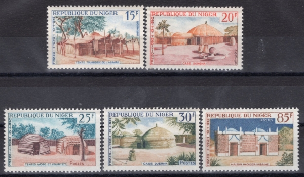 NIGER(������)-#A19(5��)-HOUSES(����)-1964~65��