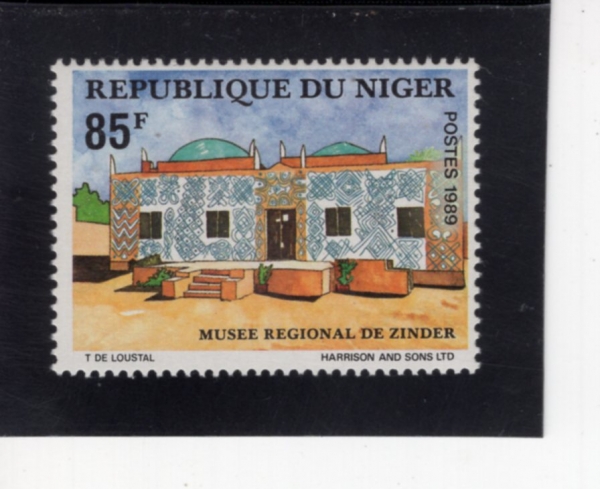 NIGER(������)-#802-85fr-ZINDER REGIONAL MUSEUM(���� ���� �ڹ���)-1989.8.23��