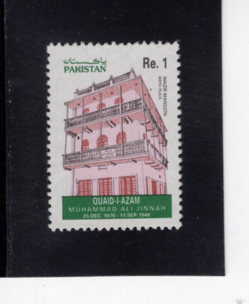 PAKISTAN(��Ű��ź)-#796-1r-WAZIR MANSION, BIRTHPLACE OF MUHAMMAD ALI JINNAH(������ �Ǽ�, ���Ը��� �˸� ����)-1993.12.25��